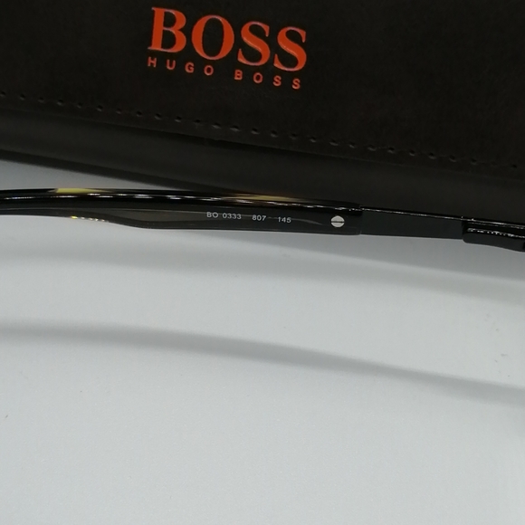 New/Authentic Eyeglass Hugo Boss Orange BO0208 BLK - Picture 8 of 8